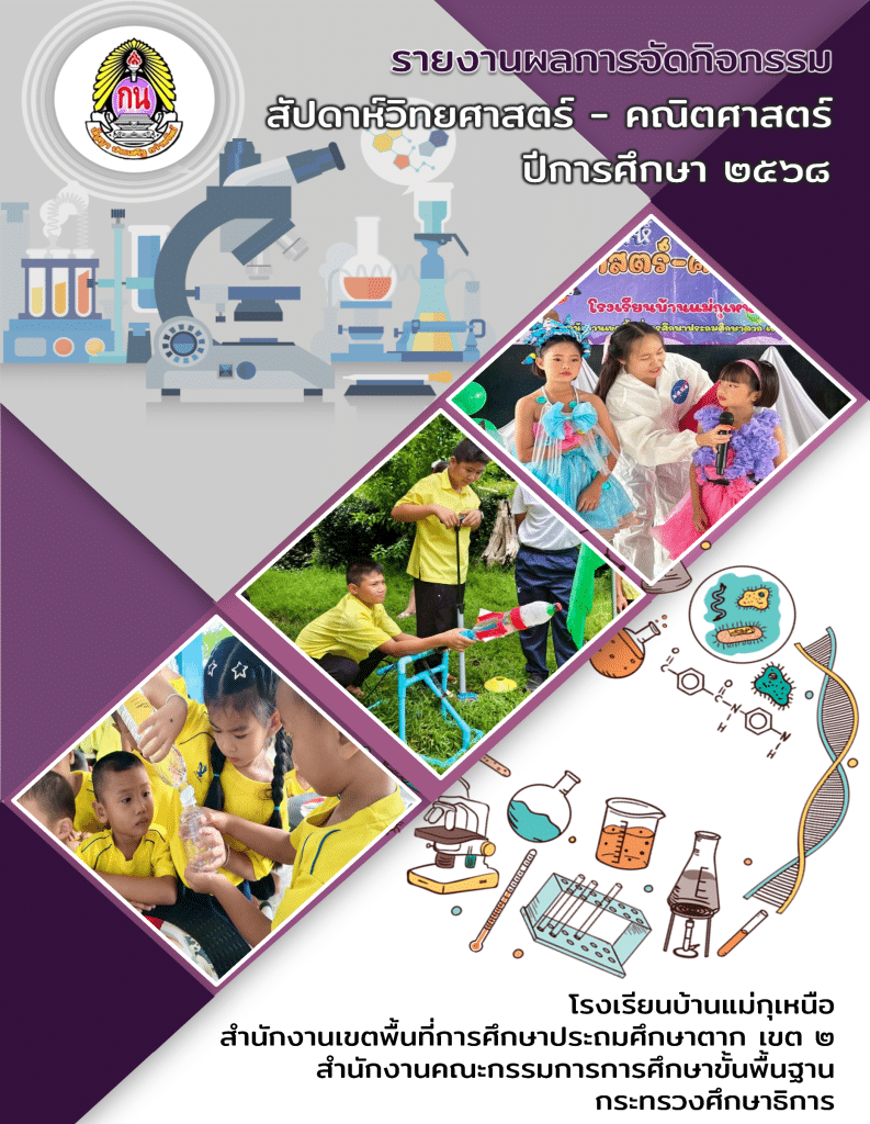 แจกไฟล์ รายงานผลการจัดกิจกรรมสัปดาห์วิทยาศาสตร์-คณิตศาสตร์ ไฟล์ Word แก้ไขได้