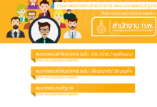 สำนักงาน ก.พ. เปิดให้ฝึกทำข้อสอบภาค ก ออนไลน์ วิชาที่ใช้ในการสอบ ก.พ. วิชาความสามารถในการคิดวิเคราะห์ วิชาภาษาอังกฤษ วิชาความรู้และลักษณะการเป็นข้าราชการที่ดี 2566
