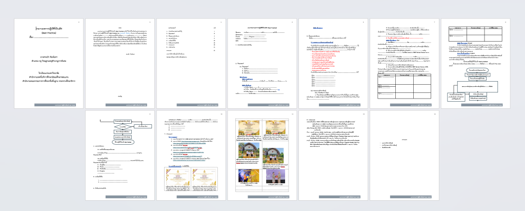 ดาวน์โหลดไฟล์ ตัวอย่างการเขียน Best Practice จาก ครูสายบัว