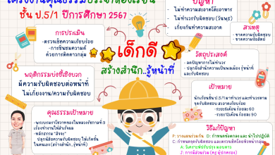 แจกไฟล์ ผังโครงงานคุณธรรมห้องเรียน ไฟล์ PowerPoint แก้ไขได้