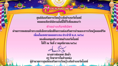 แบบทดสอบออนไลน์ เนื่องในเทศกาลลอยกระทง ประจำปี พ.ศ. 2568 ผ่านเกณฑ์ 80% รับเกียรติบัตรทางอีเมล โดย ห้องสมุดประชาชนอำเภอวัดโบสถ์