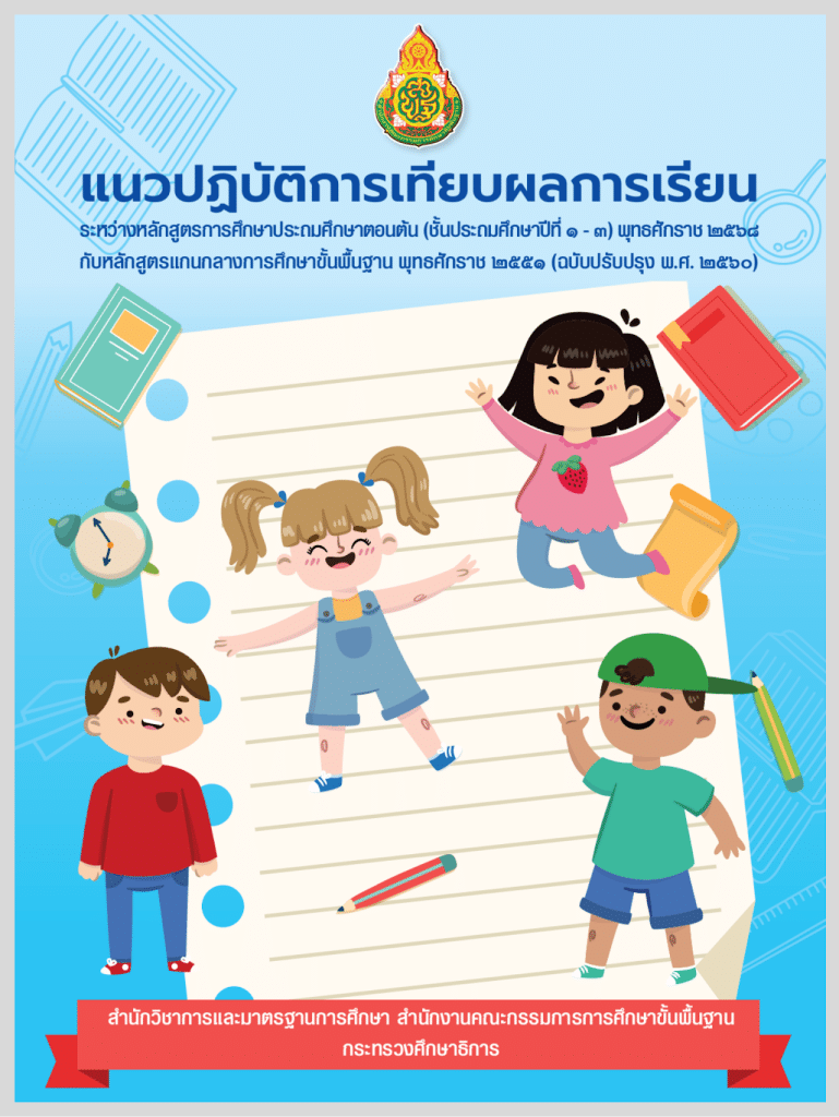 ดาวน์โหลด หลักสูตรใหม่ 2568 คู่มือการจัดการเรียนรู้ตามหลักสูตรประถมศึกษา พ.ศ. 2568 (โรงเรียนนำร่อง) โดย สพฐ.